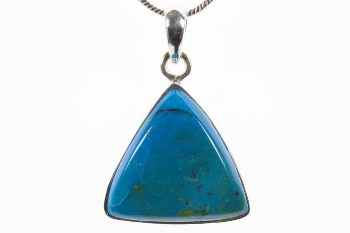 Peruvian Blue Opal Pendant (Necklace) - Sterling Silver #303274